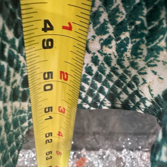 Tahari ASL Green Snake Print Maxi Dress - Picture 7 of 11